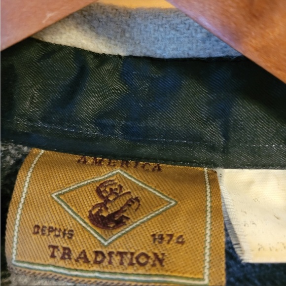 America Tradition Wool Blend Plaid Shacket - Picture 4 of 7